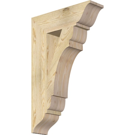 Ekena Millwork Olympic Traditional Rough Sawn Bracket, Douglas Fir, 6"W x 22"D x 34"H BKT06X22X34OLY01RDF